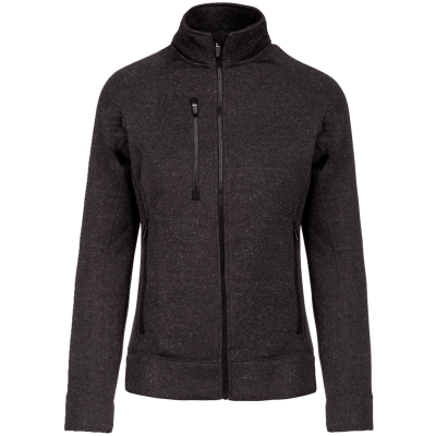 Ladies’ full zip heather jacket
